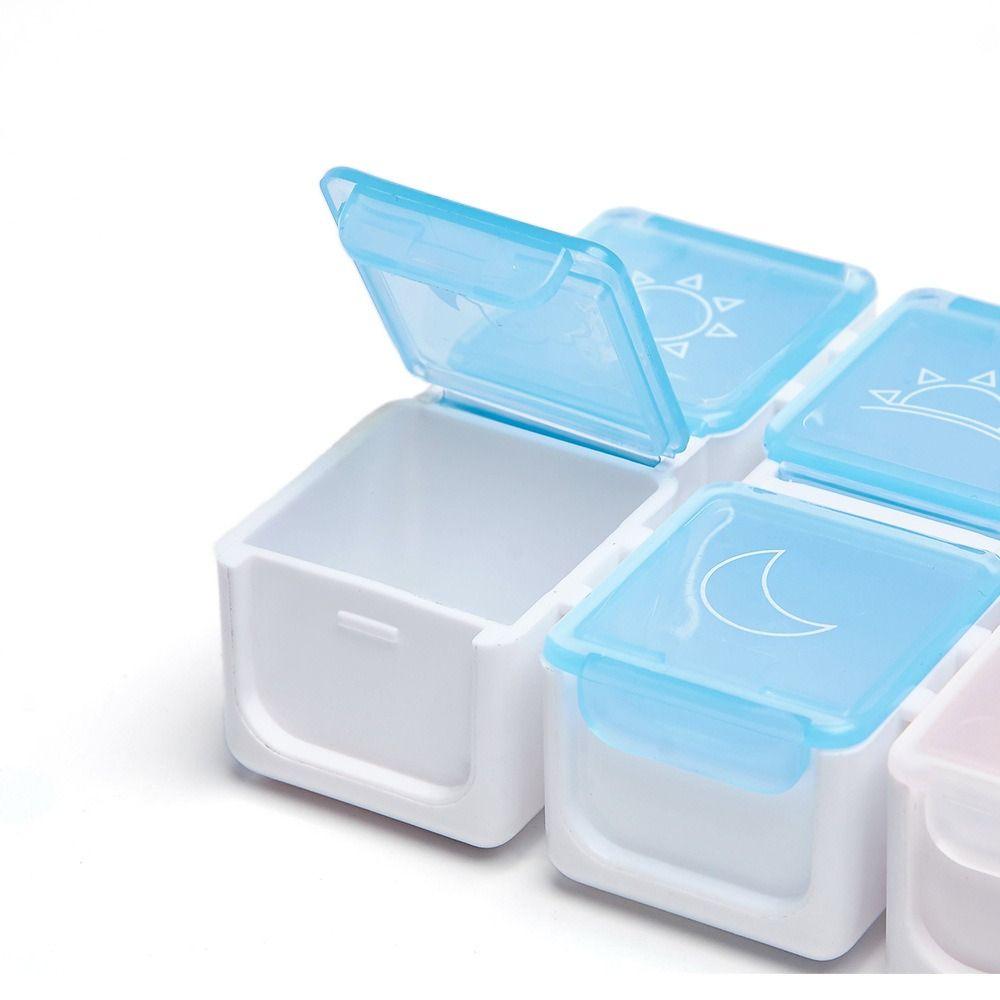 New Smart Reminder Pill Storage Box Alarm Timer Battery Operated Weekly Pill Organizer Electronic Timing Pill Case Daily