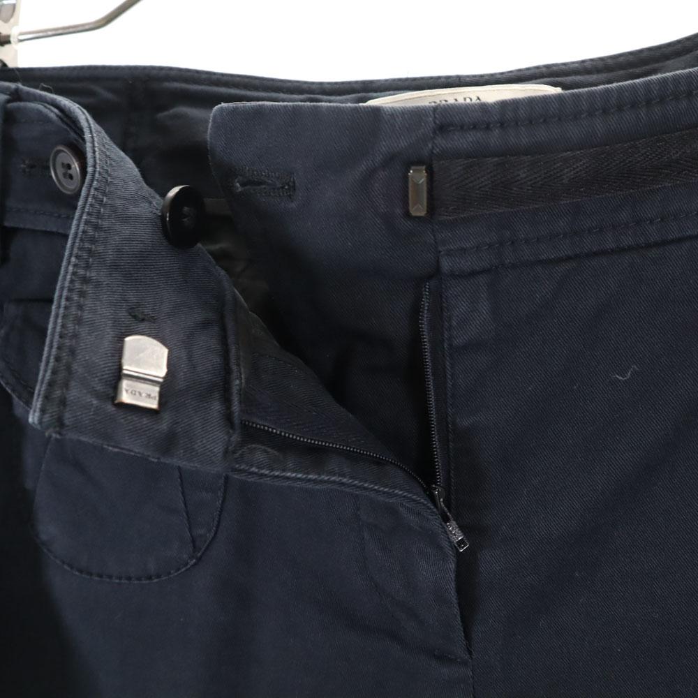 Prada Made In Italy Cropped Pants 40 Charcoal Black Uncle Women Used