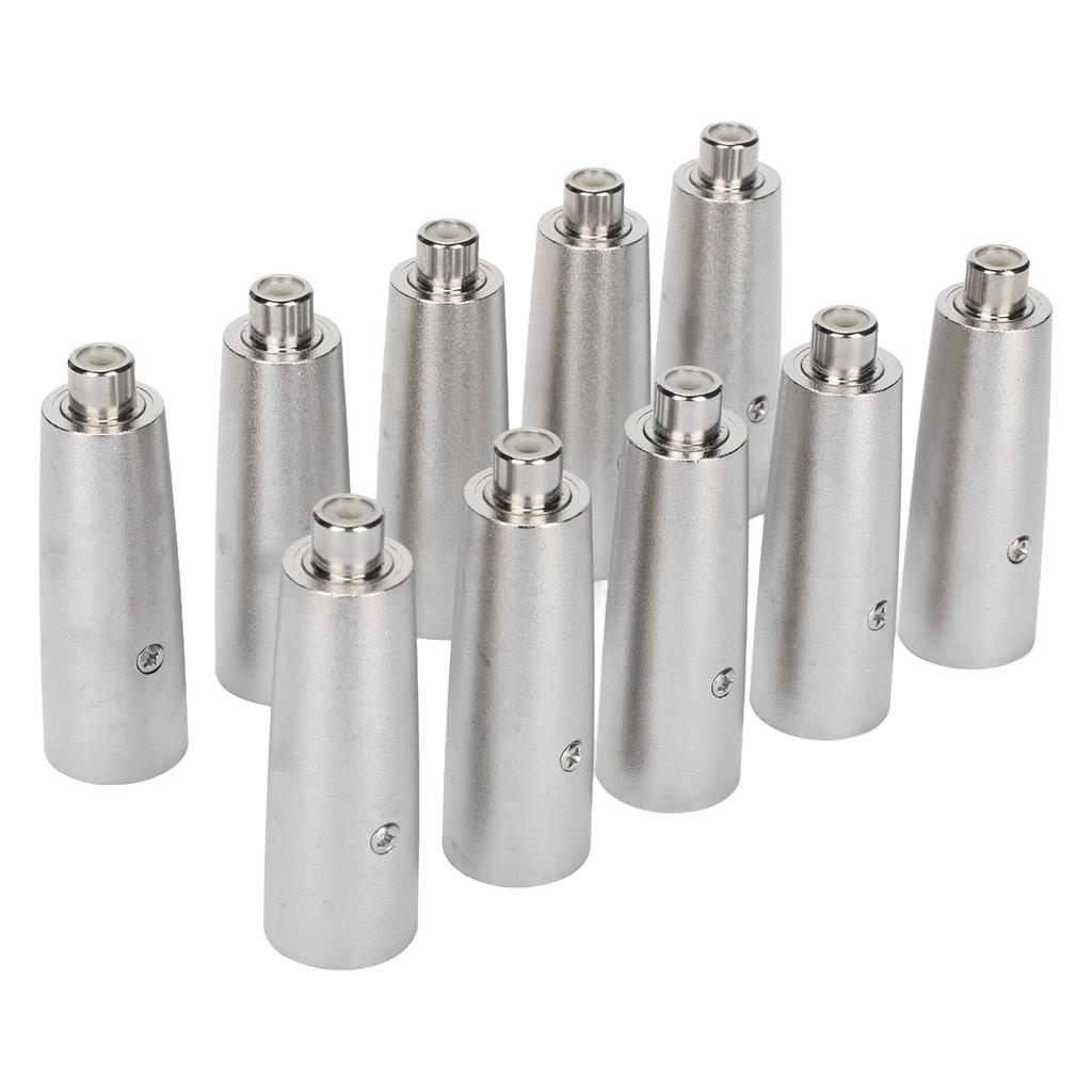 Adapter RCA na XLR Żeński na Męski Redukcja Szumów Metalowy Złączka Mikrofonowa do Wzmacniacza Sprzęt Nagrywający