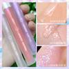 VIBELY Young Girl Fantasy Transparenter Spiegel Wässrige Lippenglasur Feiner Glitzer Perlmutt-Lipgloss Antihaft-Lipgloss-Grundierung