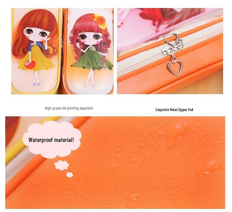 Large Capacity Multi-functional Pencil Case: Multi-layer Cute Korean Style for Elementary Students