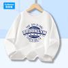 Boys' Brooklyn Letter Print T Shirt Kids Graphic Harajuku 2025 Streewear Clothes Teens Causal Long Sleeve Cotton Tops Tee ZMBL1