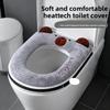 Toilet Seat Cover Winter Home Use Bathroom Comfortable Zipper Design Plush Toilet Seat Cushion Thickened Skin-Friendly
