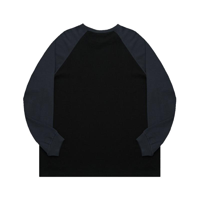 Blank Brick Butterfly Raglan Long Sleeve Black
