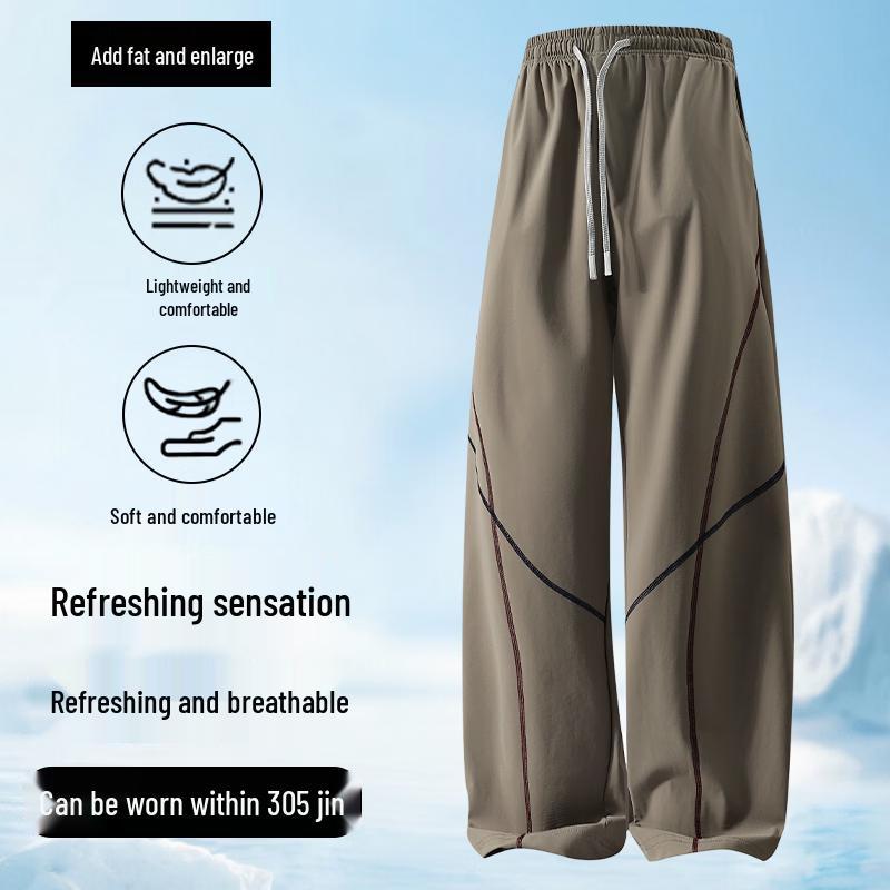 Men s Plus Size Straight Casual Pants L хаки