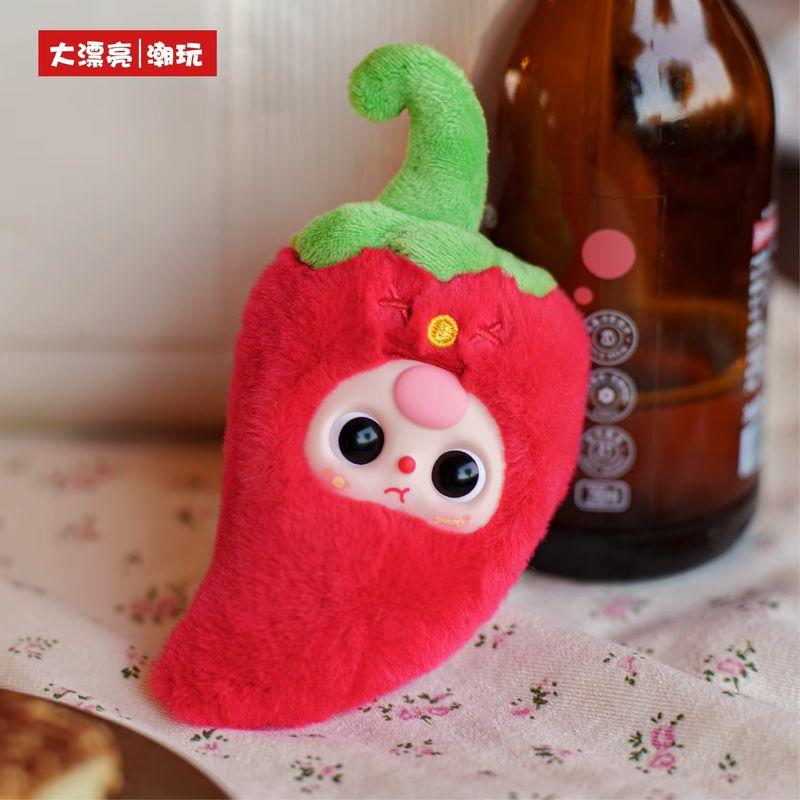 Cute Baby Three Series Cute Fried Shrimp Vitality Chili Doll Kawaii Bag Decoration Present For Kids For Girlfriend