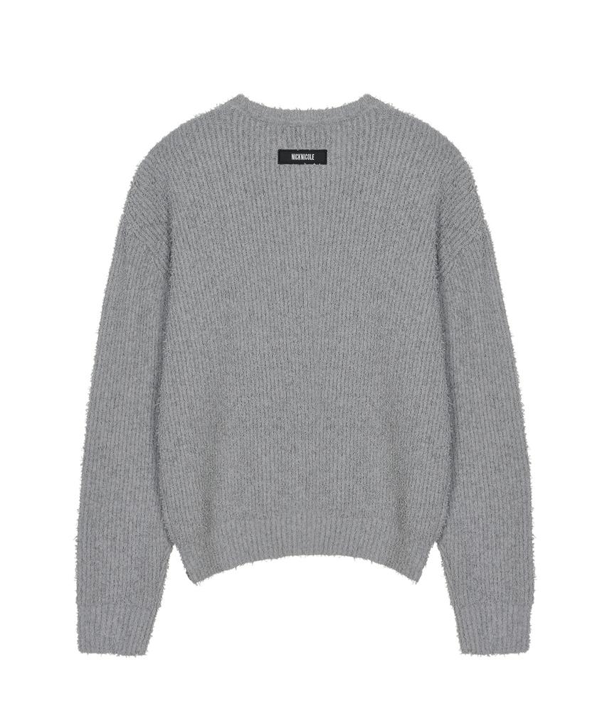 Nigaennikol Soft Boucle Ls Sweater_Gray