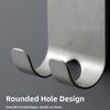 2Pcs Self Adhesive Stainless Steel Razor Holder Waterproof Rust-proof Hanging Razor Stand Space Saving Double Hook