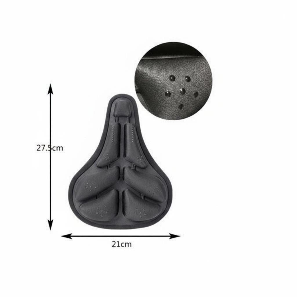Exercise Bike Seat Cushion Ergonomic Indoor Cycling Saddle Cover Non-Slip