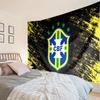 1PC Brazilian Football Federation Emblem Tapestry Hanging for Bedroom,Livingroom, Playroom,Decor Art Room Wall Tapestry Holiday and Birthday Gifts