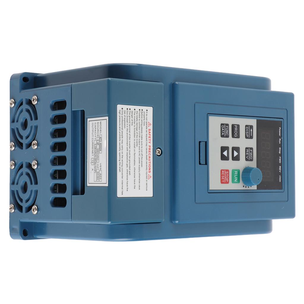 1 st 380VAC Frekvensomriktare Hastighetsregulator för 3-fas 4kW AC-motor