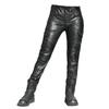 Motorcycle Riding Pants Women PU Leather Protective Gear Windproof Waterproof Crash Resistant Biker Trousers