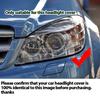 For Mercedes Benz C Class W204 C180 C200 C220 07-10 Headlight Cover Headlamp Lens Glass Replacement Front Lamp Shade C280 C300