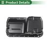 UXCELL 1 Pc No.11200PT0010 Engine Oil Pan for Honda Accord 1990-1997 Iron Black