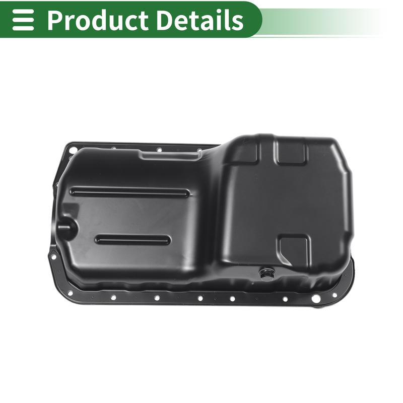 UXCELL 1 Pc No.11200PT0010 Engine Oil Pan for Honda Accord 1990-1997 Iron Black