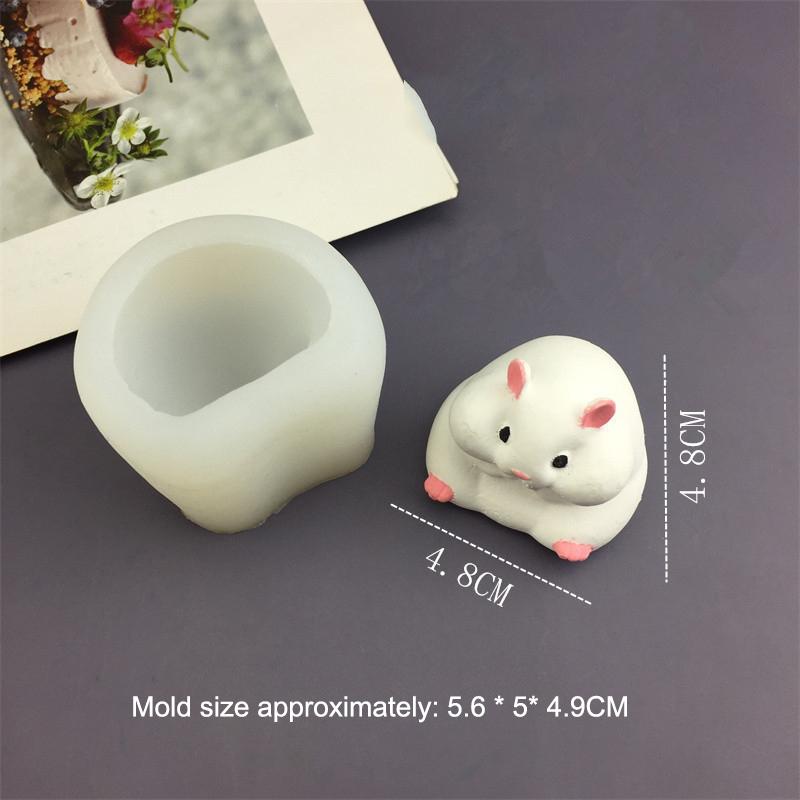 

Hamster Silicone Cake Mold Hamster Shape Mousse Mould Cute Hamster Candle Mold Baking Cake Decoration Tools Kitchen Accessories