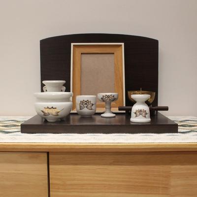 Modern Buddhist Altar, Mini Buddhist Altar, Modern Open Altar, Personal Memorial Altar, Natural Wood Memorial Altar, Wide Type Buddhist Altar, Interio