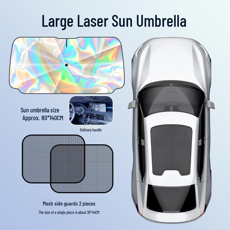Laser Sunshade: Car Heat Insulation Umbrella for Windshield