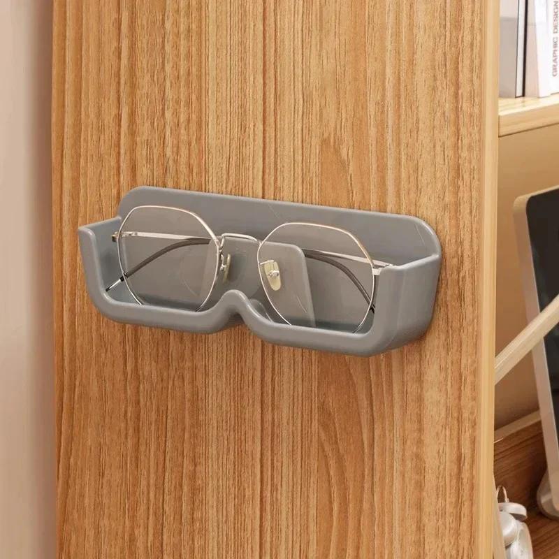 1Pc Wall Mounted Glasses Storage Box Punch-free for Myopia and Sun Wall Display High-end Sunglasses Storage Rack