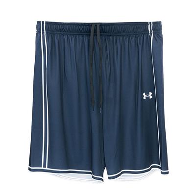 Stylish Simple Versatile Basketball Knit Casual Shorts Men Shorts Navy-Blue 25500222-409