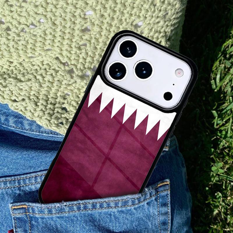Qatar Flag National Banner mobile phone case Compatible with IPhone 17 16 15 14 13 12 11Pro Max 17 Air cover