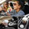 Blue Bow Car Cup Coaster 2 Pack Ceramic Absorbent Car Coasters 2.56 Inch Non-Slip Car Cup Holder Interior Car Accessories For Women Girls Cup Mats