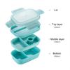 BPA-Free Bento Box 3 Layers Suitable For School/Picnic Resistant To High Temperatures And Invariance Violet