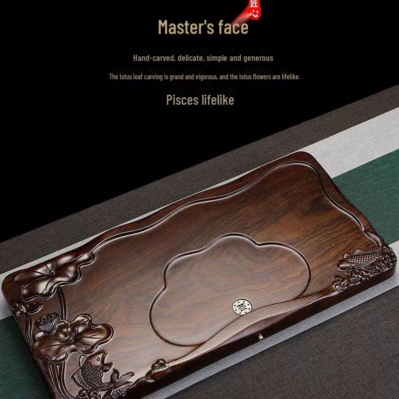 Jiakangming Solid Wood Drainage Gongfu Tea Tray