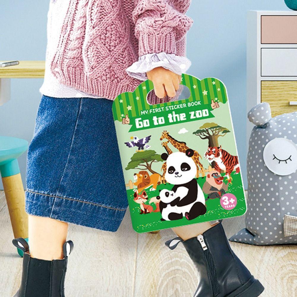 

Toys Learning Cognition Toy Early Education Toy DIY Puzzle Sticker Book Children Scene Sticker Book