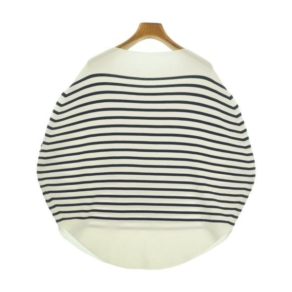 IENA Knit Sweater Women s F White x Black (Border) [Used] [Secondhand]