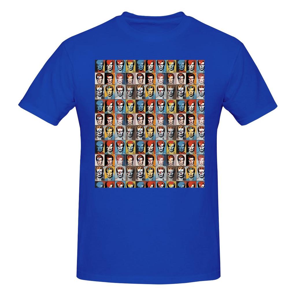 Funny Warhol Bowie Unisexs Printed Tshirt Unisex T Shirtsummer