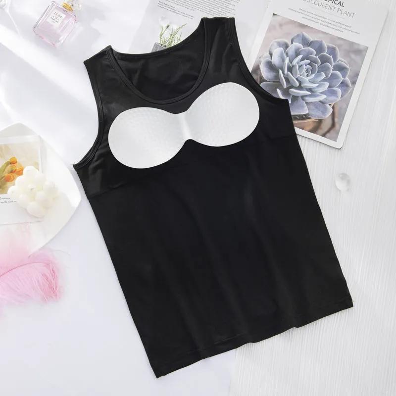 Camisole with Chest Pad Female Loose Bottoming Camisole Bra One-piece Underwear Multi-color Optional Camisoles for Women