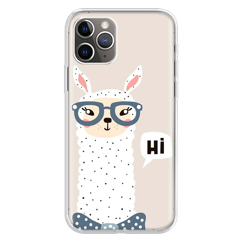 Lama Llama Alpacas For iPhone 17 Air 16 15 14 Plus 13 Mini 12 11 Pro Max Phone Case 16E 7 Print 8 SE Fundas Cover Soft Coque 16