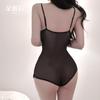 Sex underwear mesh perspective temptation straps low cut sexy backless hot open uniform suit