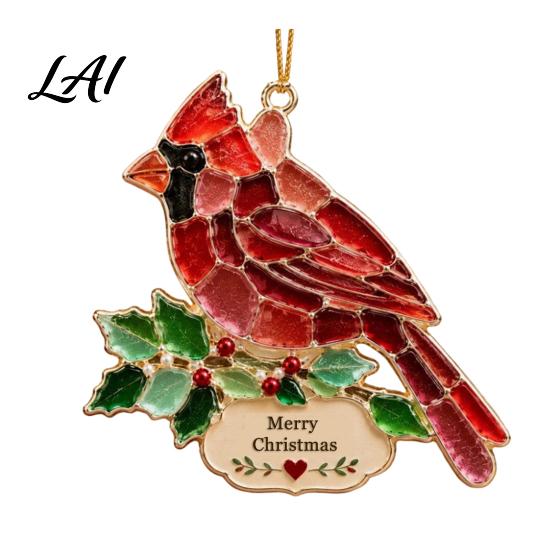 Ornament for Holiday Decor Acrylic Christmas Ornament 2D Flat Snowman Heart Star Hanging Pendant Animal Decorations Xmas Tree Home Party Decor,