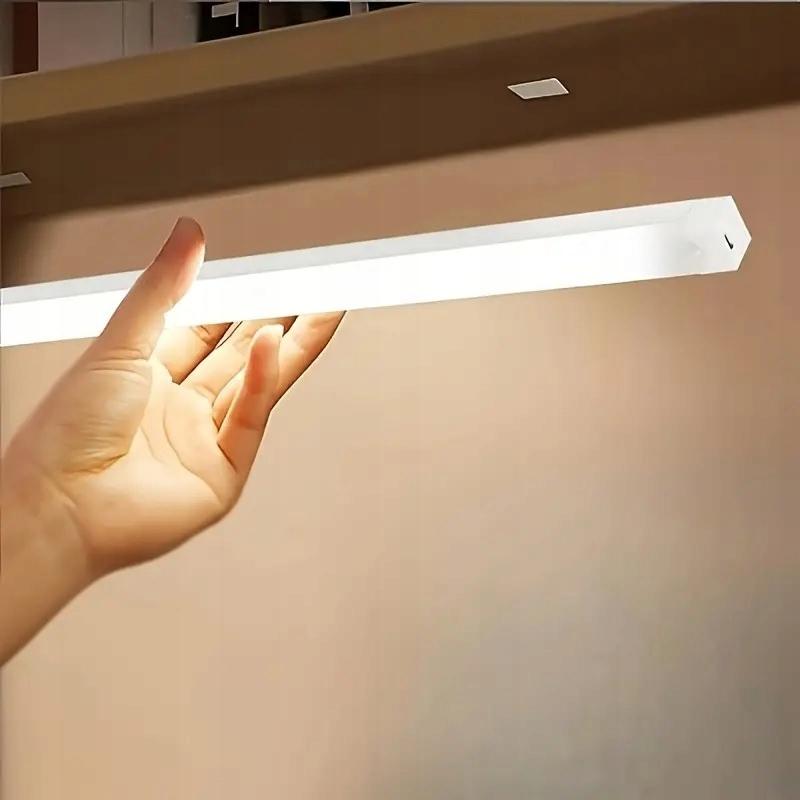 LED wardrobe lamp 30 cm with motion sensor, USB charging, self-adhesive