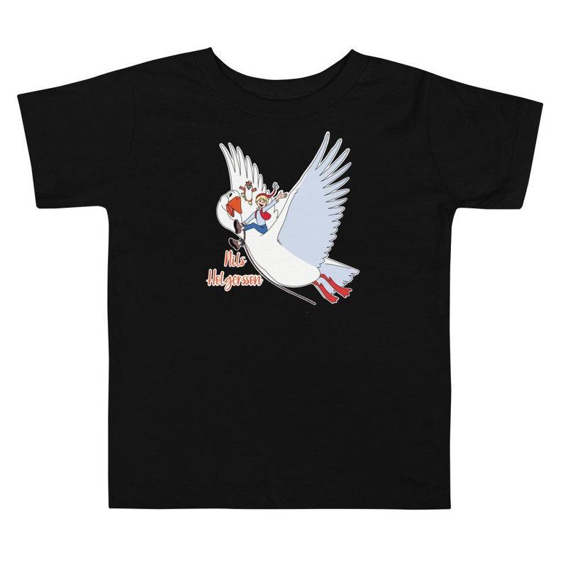 Nils Holgersson Toddler Tee: 80s Retro Cartoon Shirt 130