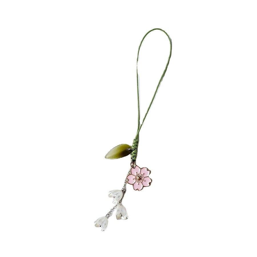 Cute Tulip Flowers Strap Lanyards Charms For IPhone/Samsung/Huawei Mobile Phone Case Keychain Car Key Chains