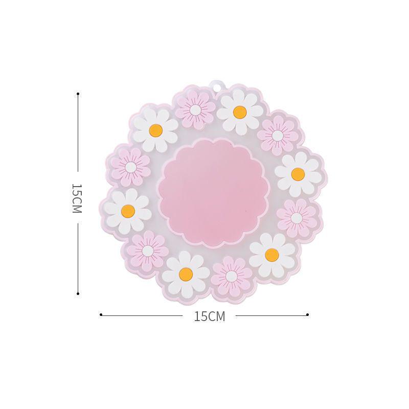 Gänseblümchen Floral Silikon Hitzebeständige Matte - Esstischunterlage, Verbrühschutz Topfuntersetzer, Schüsseluntersetzer, Untersetzer
