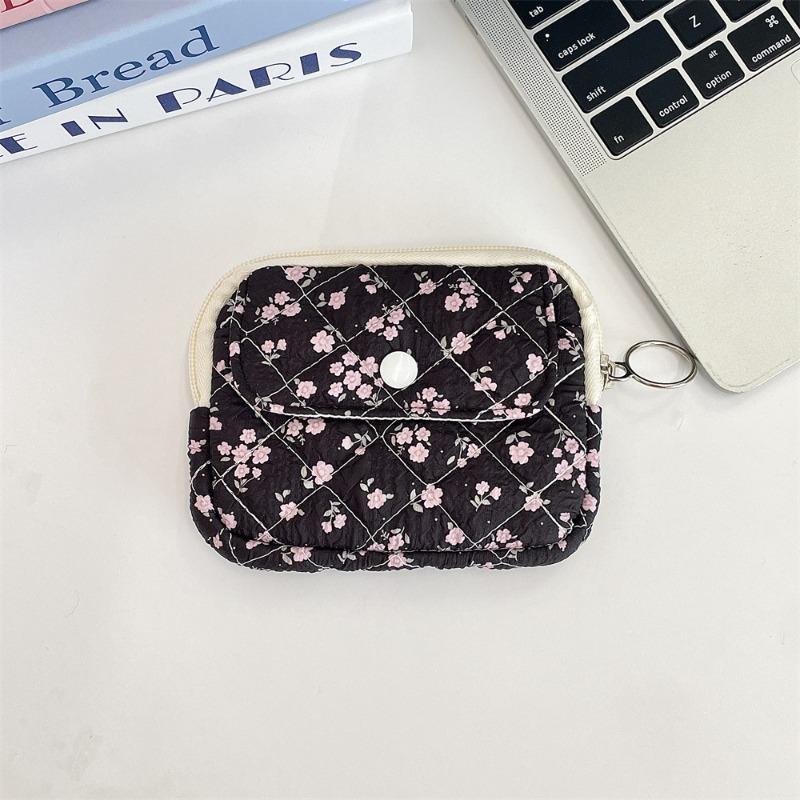 [Copyright] Cartoon Floral Multifunctional Storage Bag, Sorting Bag, ID Card Bag, Key Change Bag.