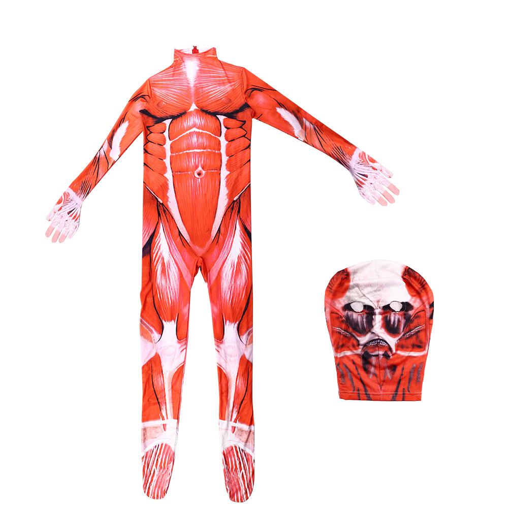 

Атака Титанов Аниме Косплей Костюм Унисекс в стиле оверсайз Гигант StyleI