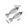 5pcs Stainless Steel Enamel Black Fish Bone Charms for DIY Jewelry Girls Necklace Pendants Kids Bracelet Women Earrings Making