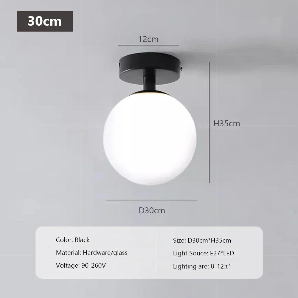 Modern Glass Ceiling Lamps Nordic glass ceiling Lights For Entrance Hallway Bedroom Bedside Home Indoor Lighting Fixtury