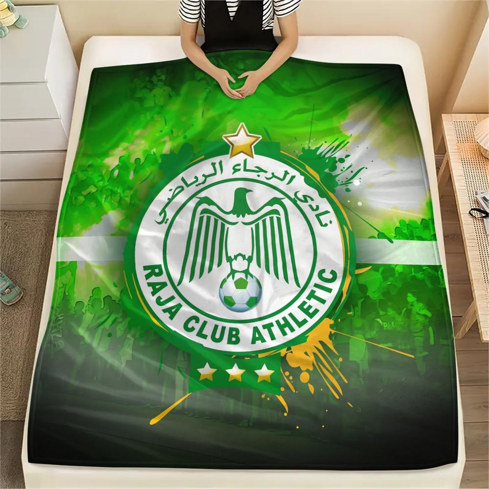 Raja Club Athletic,pattern Flannel Blanket, High quality Comfortable for All Seasons, Home Decor, Warmth and Comfort, Perfect for Gifts.