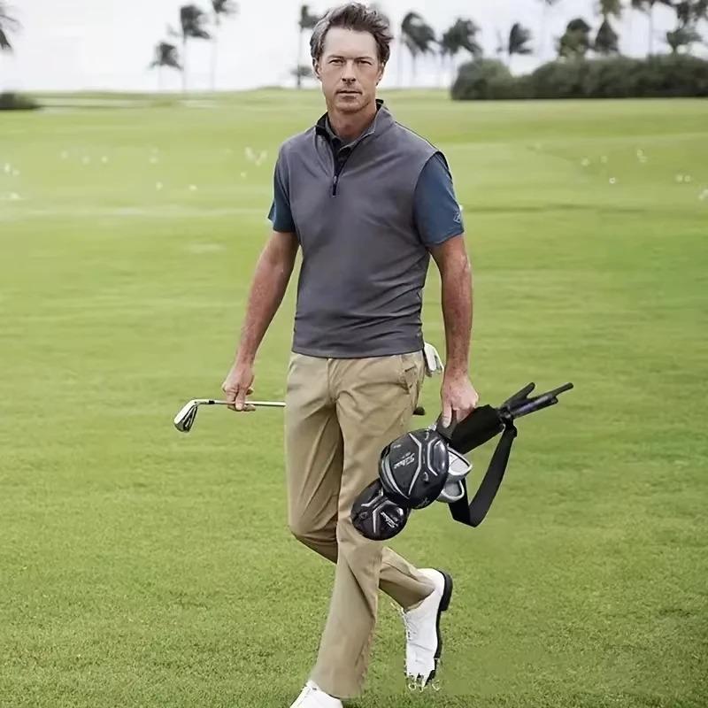 Lightweight Golf Stand Bag Mini Carrier With Adjustable Shoulder Strap For Men Driving Range Training Practice Case
