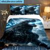 Giant Monster Rampage 3PCS Bedding set,Ideal for 1pc Duvet Cover And 2pcs Pillowcases Perfect for Fan gift,Ideal for Bedroom, Dormitory