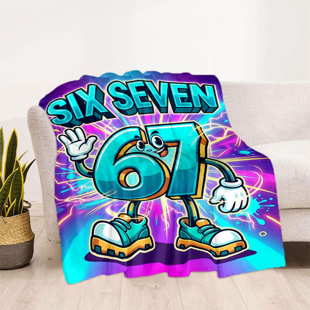 Sixty-seven Blanket,Suitable for sofas, offices, travel, living rooms, Gifts to relatives and friends, Blanket,Suitable for all seasons.