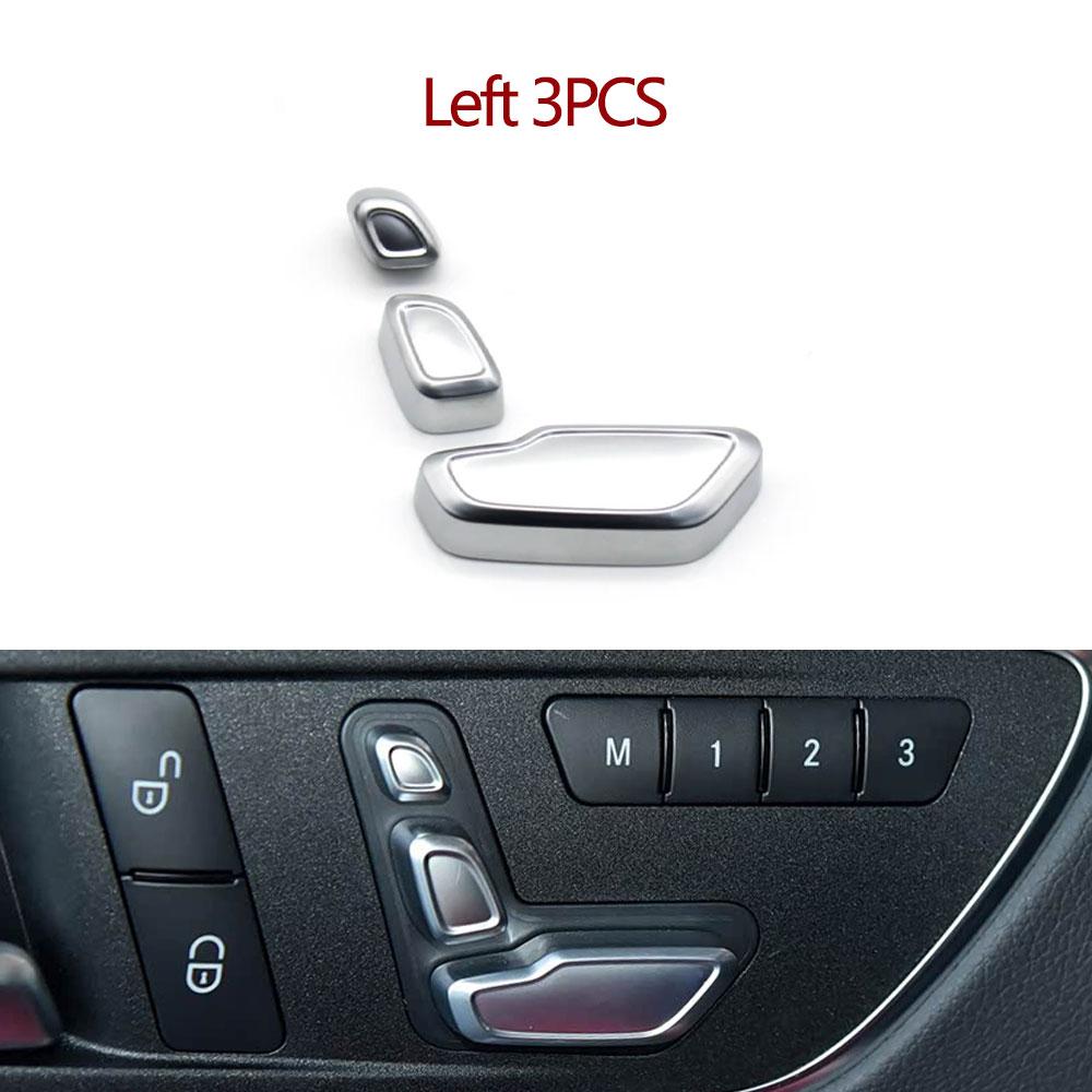 Knappskydd för justeringsknapp för nackstöd på framsätet för Benz A B C E ML GL GLE GLK CLS W204 W207 W212 W166 X204 W218 W117