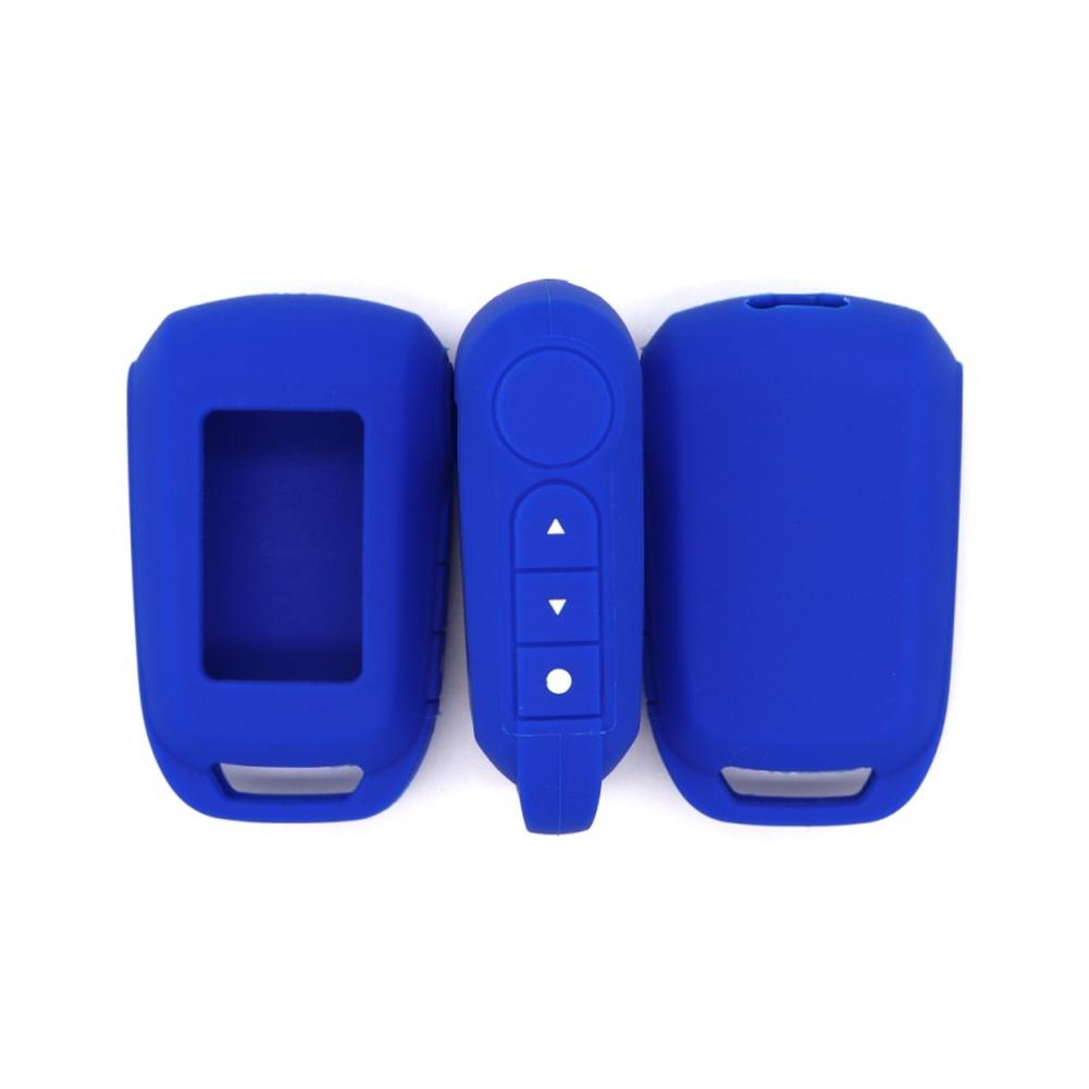 Simple Style Silicone Cover for Alarm Model A92 A94 Car LCD Key Case Functional Protection Smooth Texture Black Red Green Blue