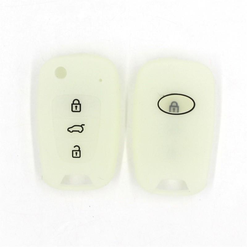 Modern Elantra & Renault 3-Button Folding Car Key Protective Cover